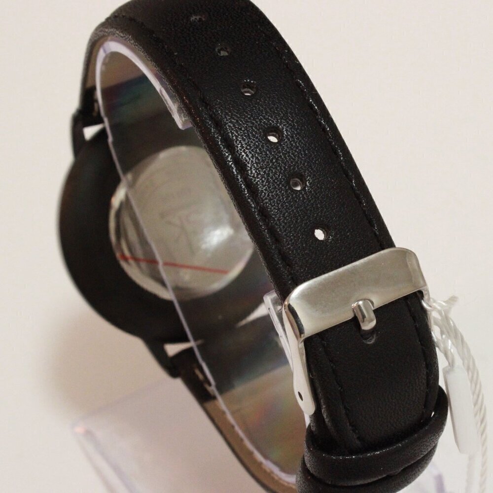 Ladies Dress Quartz Watch Black Dial Black Strap 38mm - Picture 11 of 12